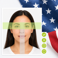 Visa Bild für USA oder Indien