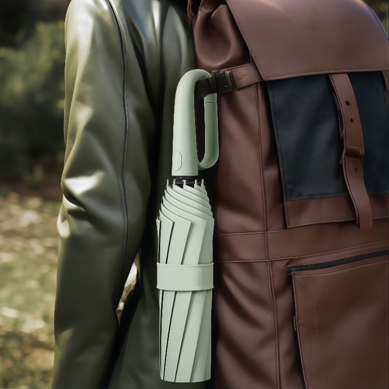 Vollautomatischer Schnappklappschirm, zwei rabattierte Sets und Sonnenschutz, geeignet für Männer und Frauen, Reiseschirm, mit einem Durchmesser von 106 cm/41,2 Zoll bei geöffnetem Zustand, robust und langlebig, personalisierter hochwertiger Schirm – Bild 2