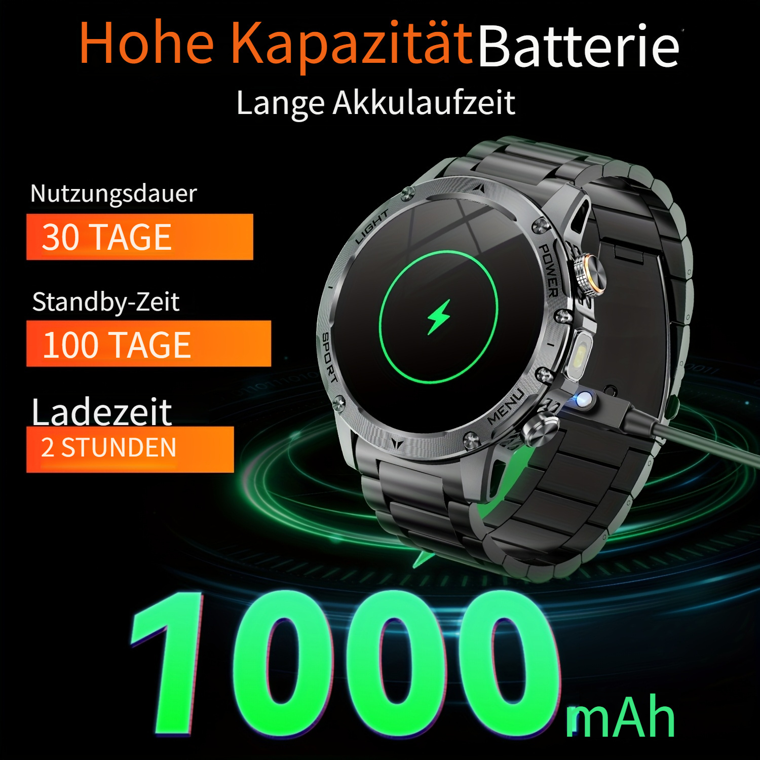 Sportuhr für Herren – Maximale Power - maximale Ausdauer – Bild 5