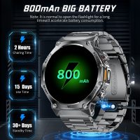 Smartwatch mit 800 mAh Akku – Dein smarter Begleiter für Alltag & Sport