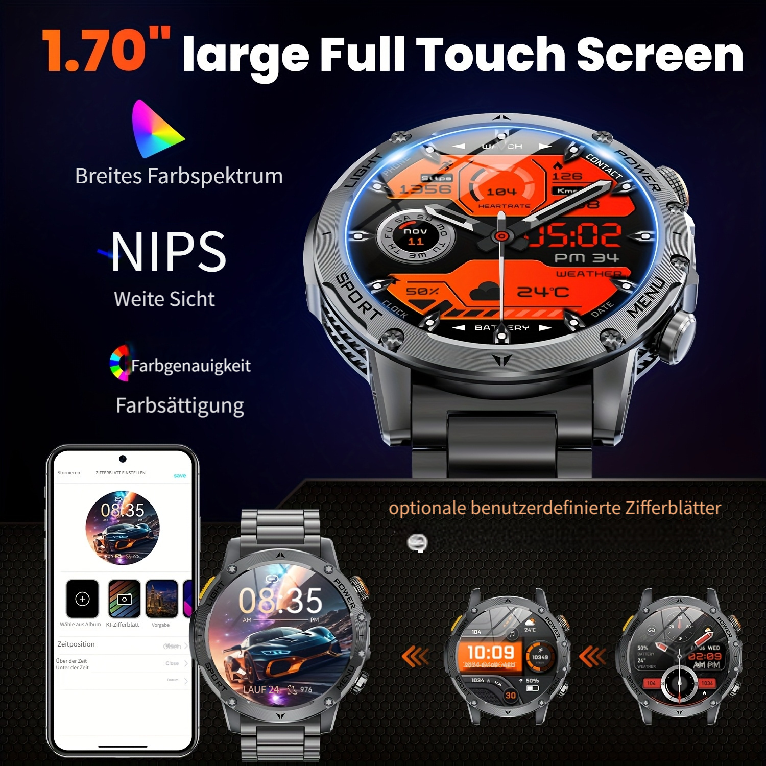 Sportuhr für Herren – Maximale Power - maximale Ausdauer – Bild 4