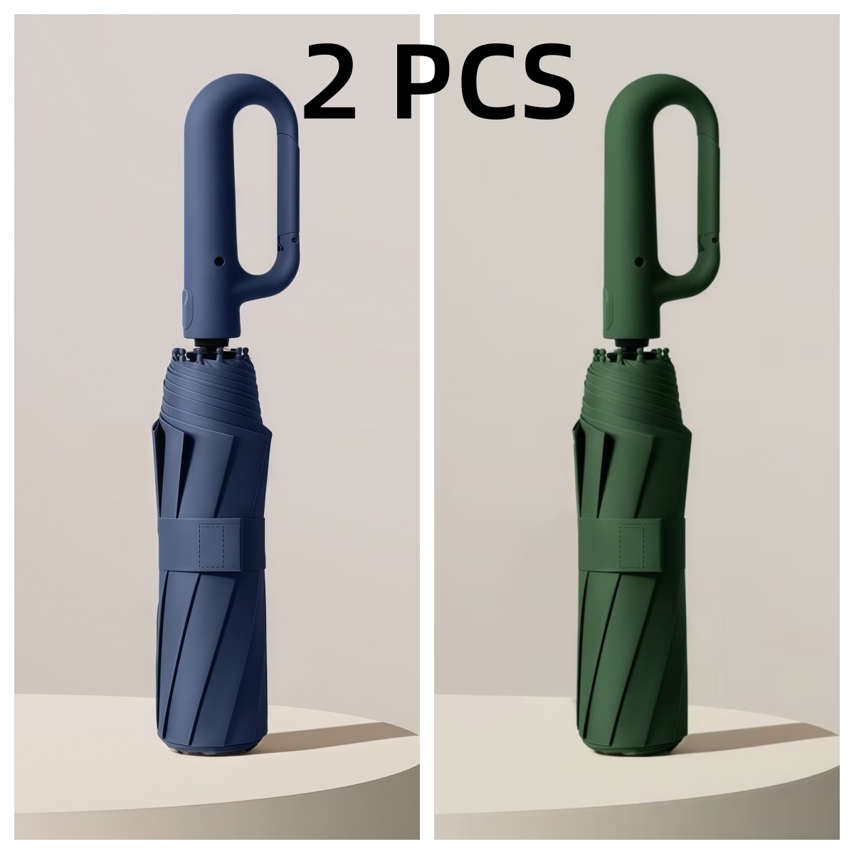 Vollautomatischer Schnappklappschirm, zwei rabattierte Sets und Sonnenschutz, geeignet für Männer und Frauen, Reiseschirm, mit einem Durchmesser von 106 cm/41,2 Zoll bei geöffnetem Zustand, robust und langlebig, personalisierter hochwertiger Schirm – Bild 22