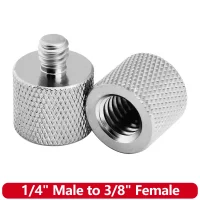 Gewindeadapter 1/4 Zoll Stecker auf 3/8 Zoll Innengewinde Aluminium