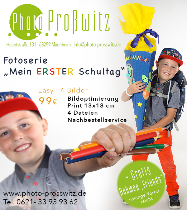 Fotoaktion mein erster Schultag