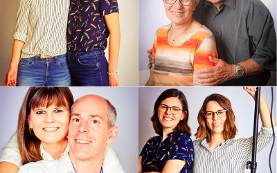 Familie Bognar im Fotostudio