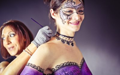 Bodypainting bei der Langen Nacht